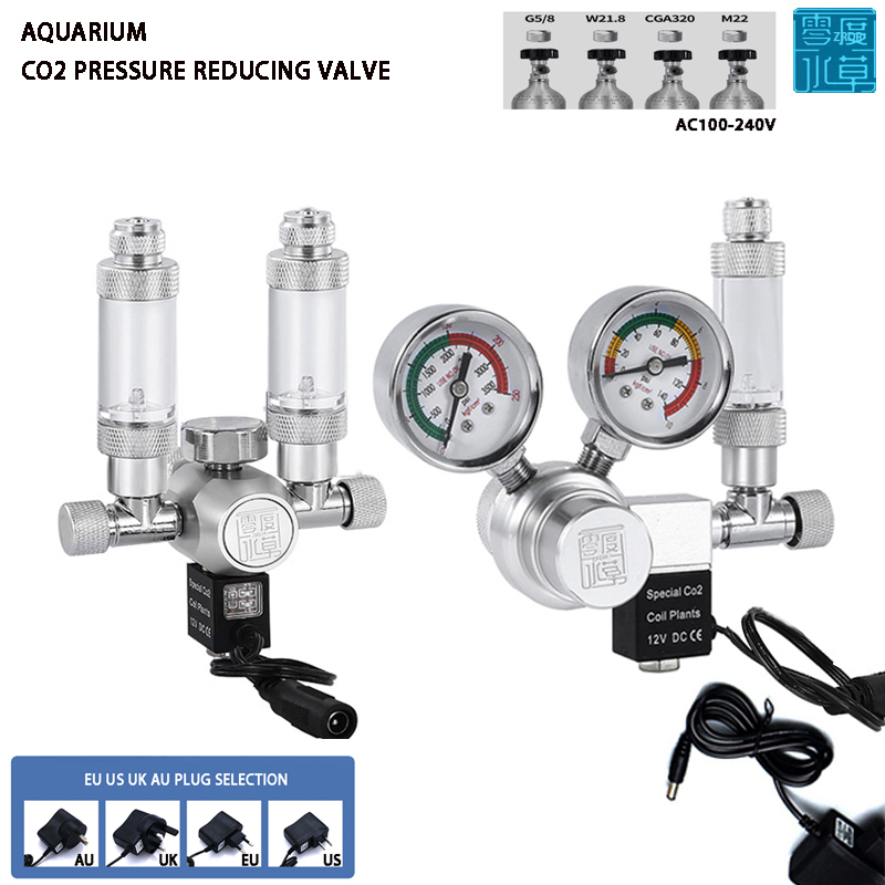 Planted Aquarium Equipment - Akwarium regulator CO2 zawór elektromagnetyczny miernik