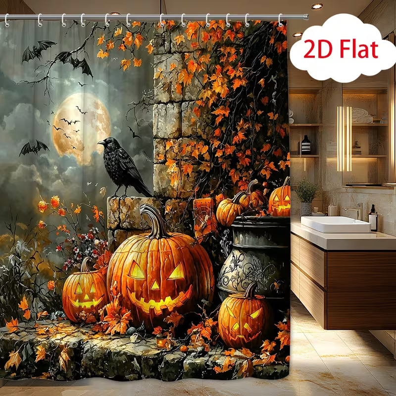 Aquarium Zombie - 1 szt. zasłona prysznicowa na Halloween