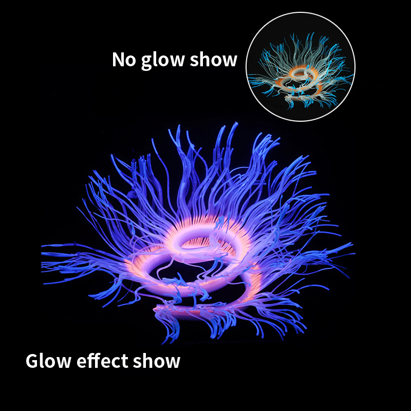 Aquarium Plant Gel - Miękki silikon Anemon morski Rośliny koralowe