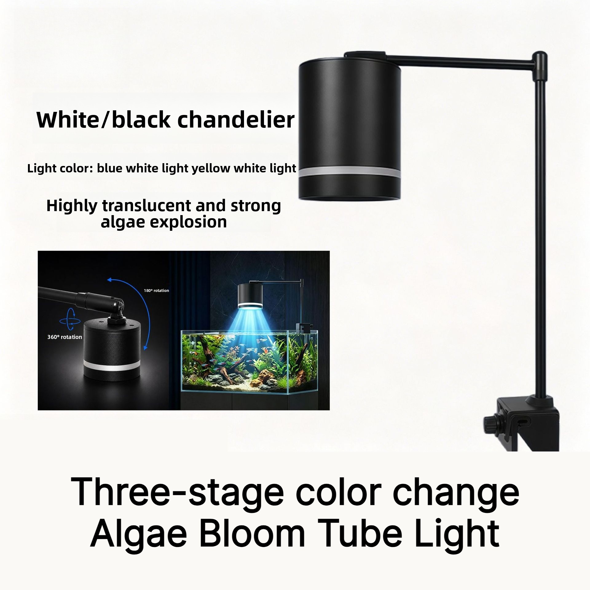 Planted Aquarium Algae - Reflektor LED do akwarium, odporny na