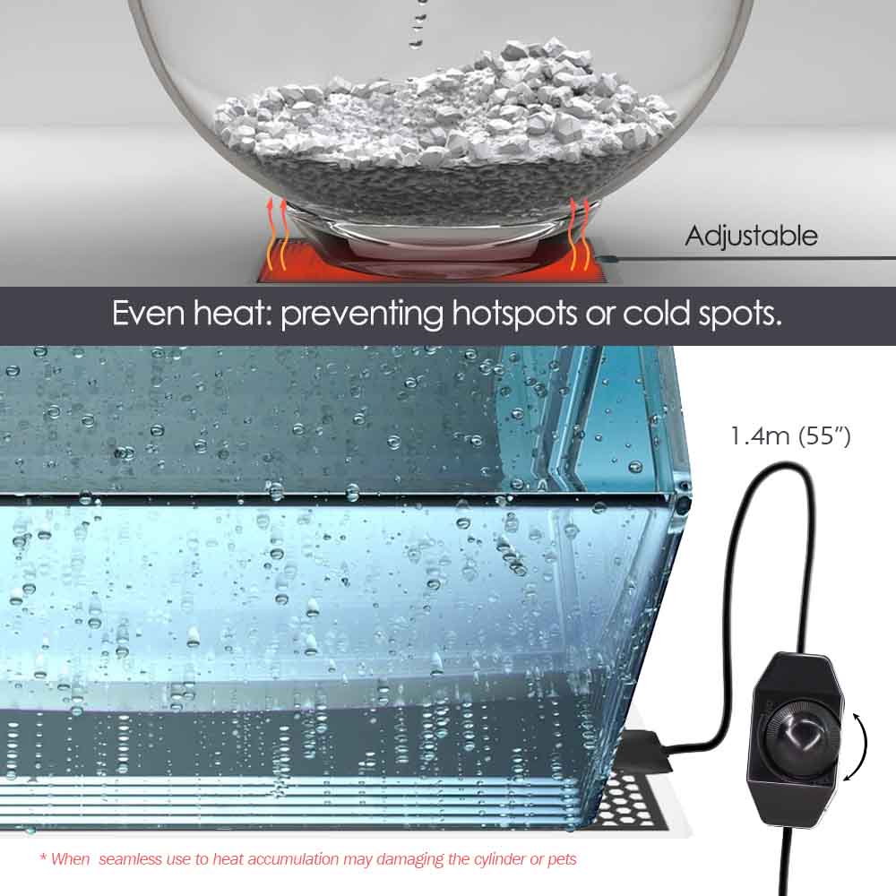 5-20W Mata grzewcza dla gadów  – Planted Aquarium Heater recenzja i cena